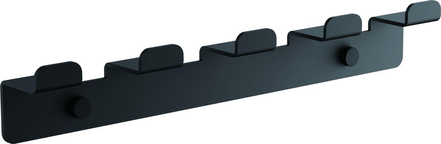 Планка с 5-ю крючками BELZ цвет: черный (B9005-7)