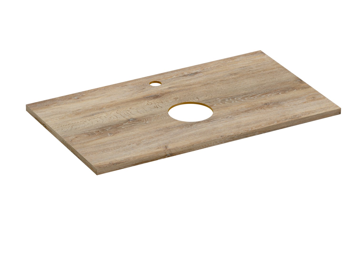 Столешница Cersanit WOOD из керамогранита Spirit 80x45x2 орех матовый (64188) - фото 1