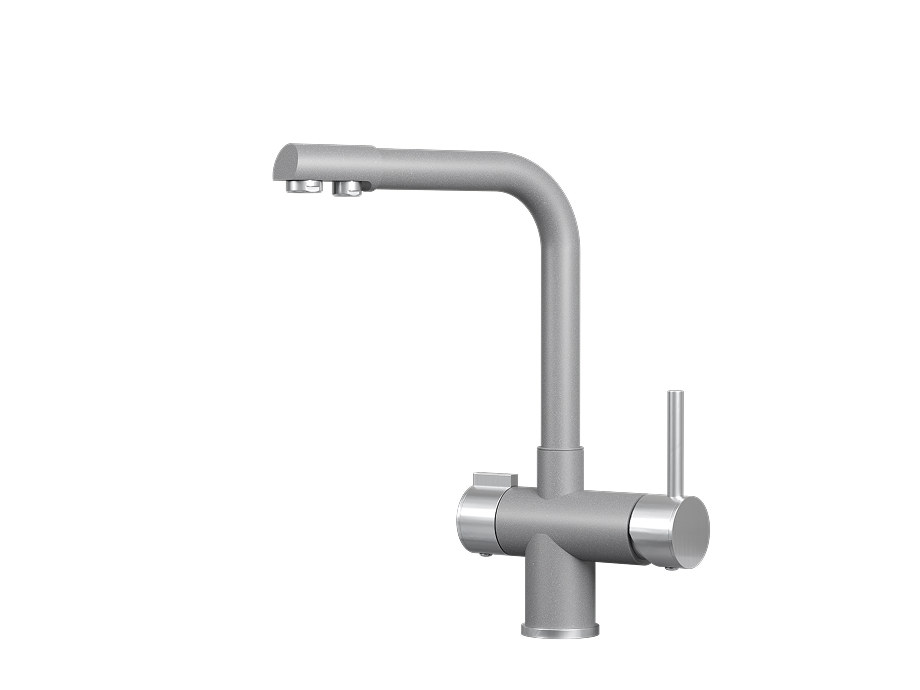 Смеситель для кухни GRANULA (5008, АЛЮМИНИУМ) - фото 1