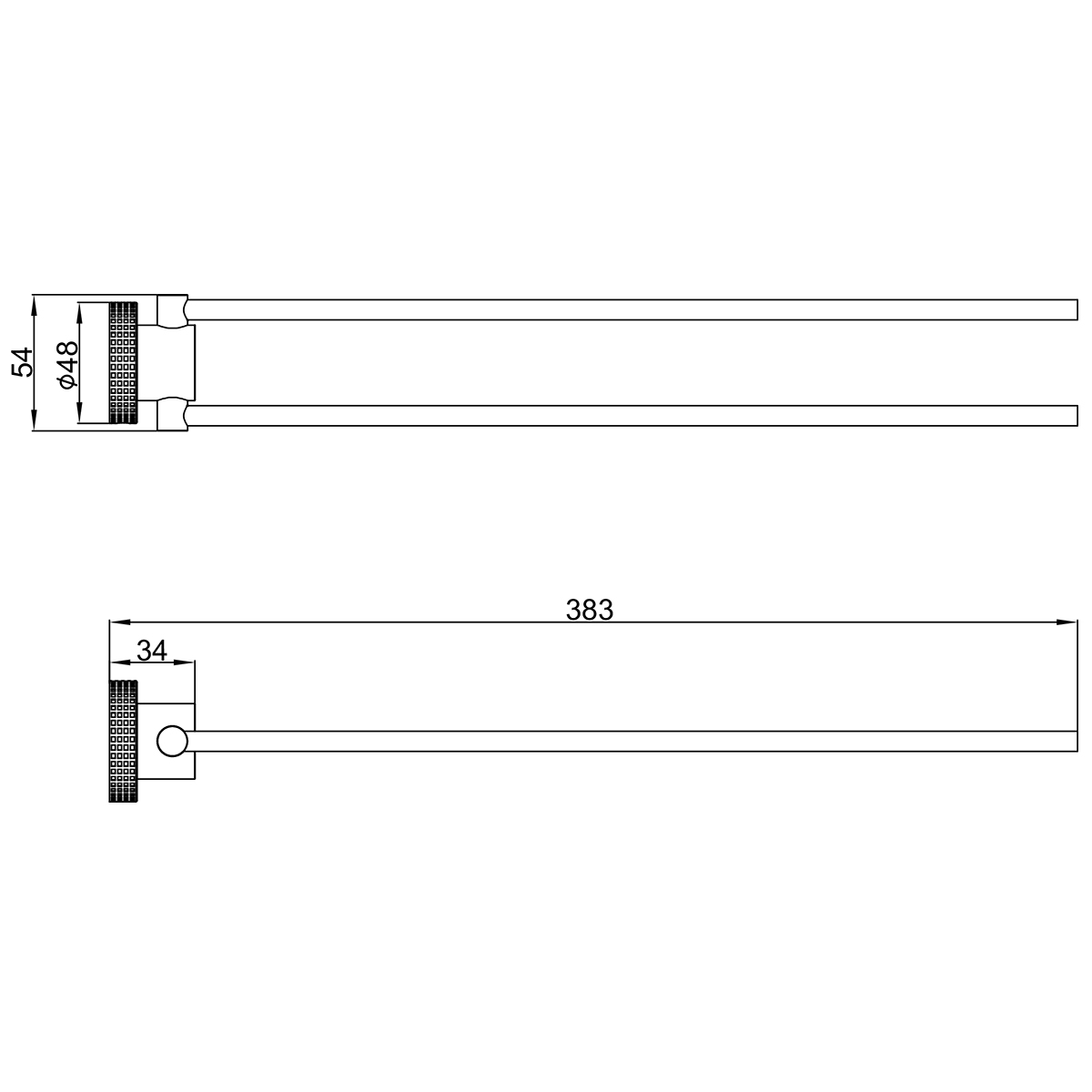 Полотенцедержатель Lemark BELUGA настенный, сталь, брашированный никель (LMA-8013S2-BN) - фото 2