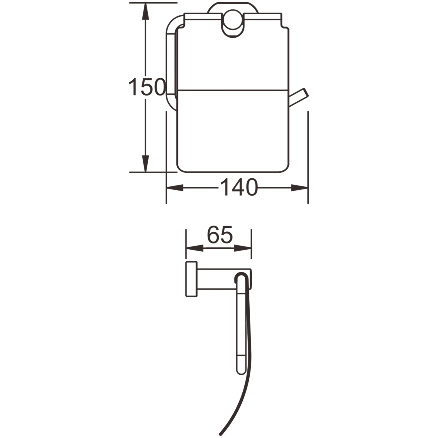 Держатель для туалетной бумаги BELZ (B90503) - фото 2