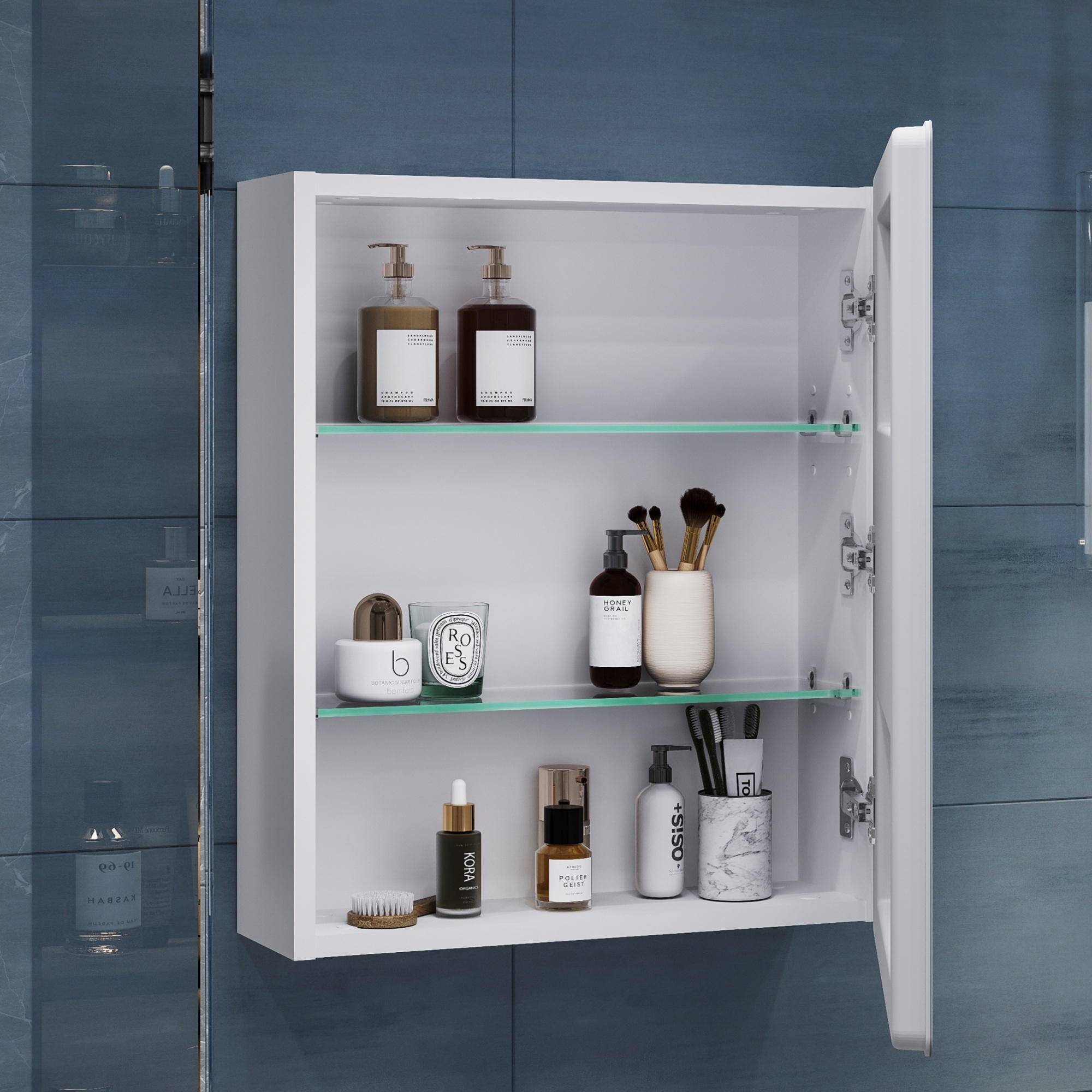 Зеркальный шкаф VIGO Geometry Classic 500 с зеркалом (453) - фото 7