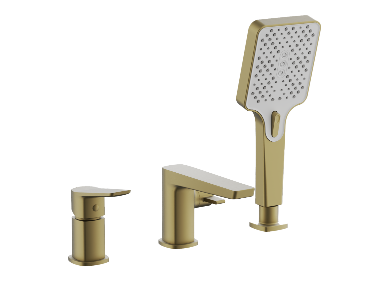 Смеситель для ванны BELZ на борт золотой (B66715-5) - фото 1