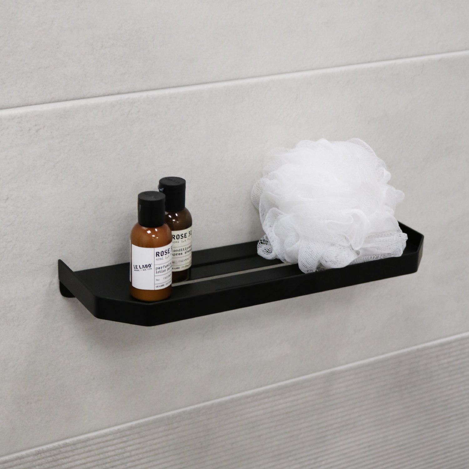 Полка прямоугольная одноэтажная Fixsen Hi-Tech черная (FX-843B) - фото 2