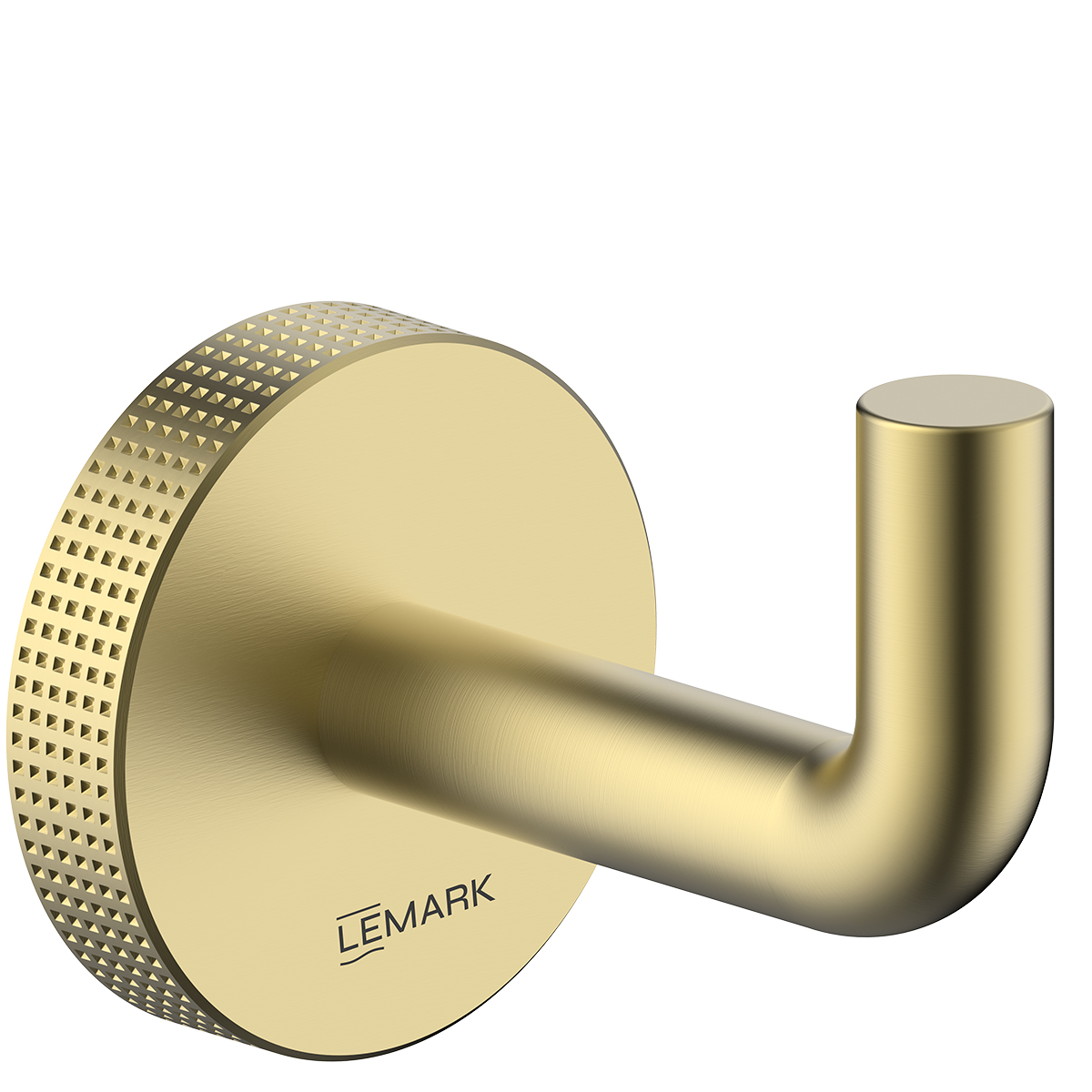 Крючок для полотенец Lemark BELUGA, сталь, брашированное светлое золото (LMA-8011S1-BRLG)