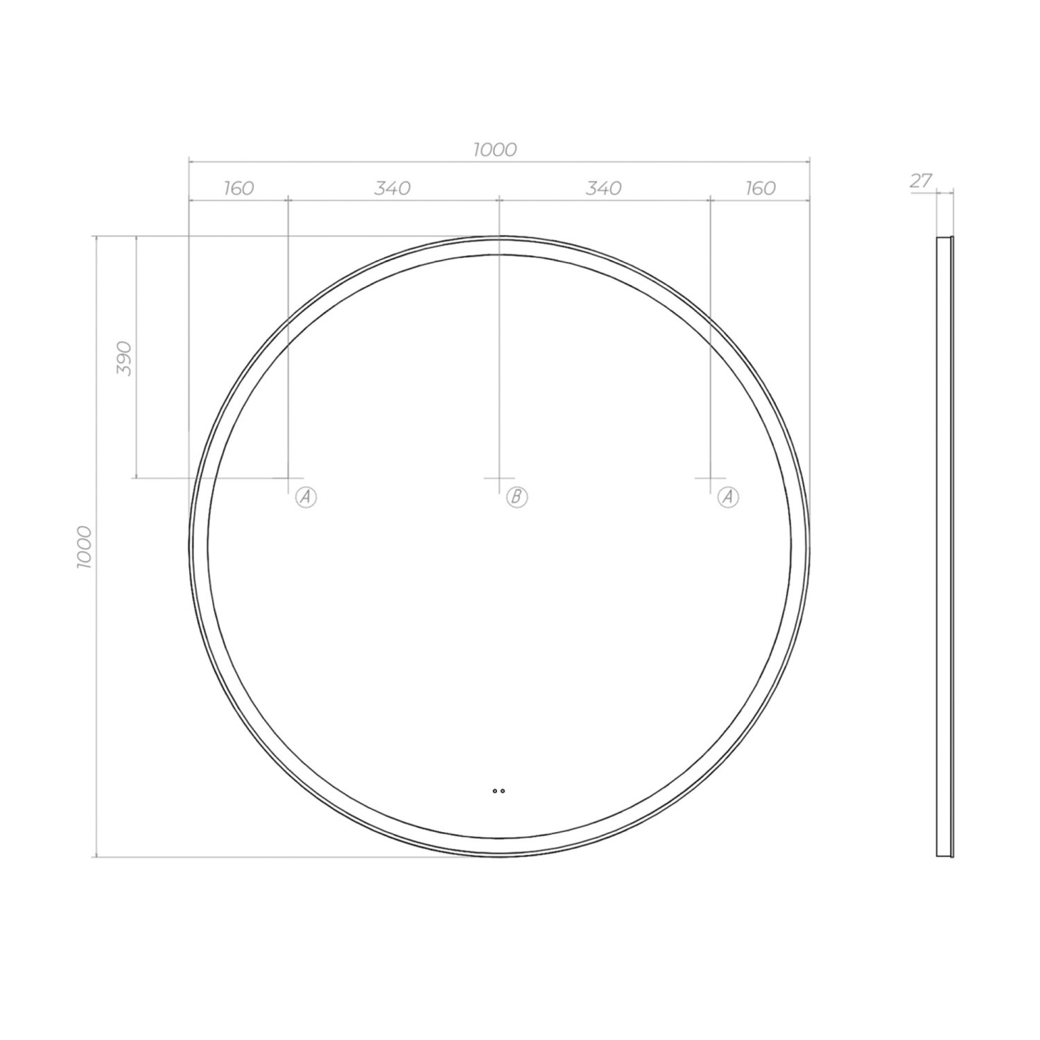 Зеркало VIGO Cosmo Comfort 1000 (142) - фото 3