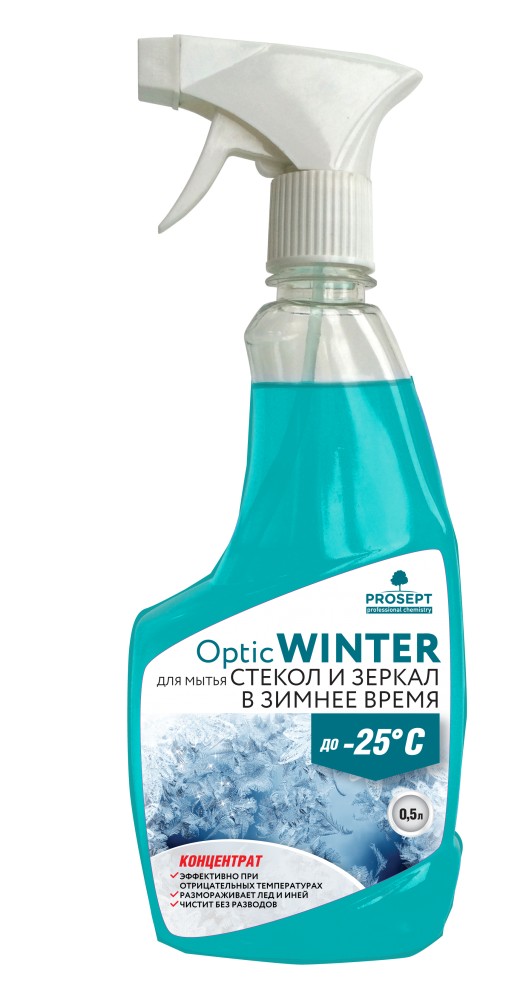 Средство для мытья стекол и зеркал в зимнее время PROSEPT Optic Winter 0,5л (190-0)