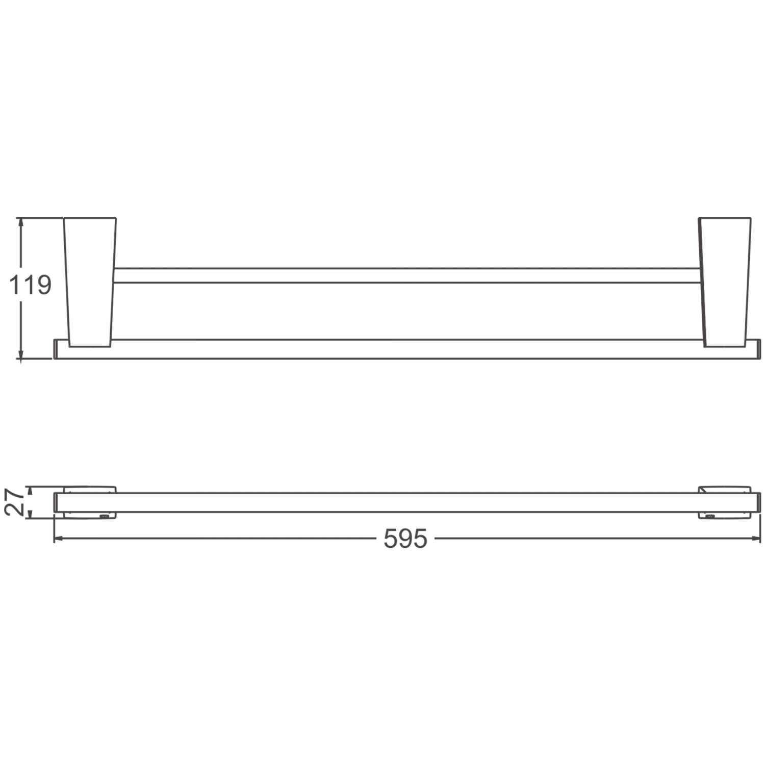 Держатель для полотенец BELZ хром (B91109) - фото 2