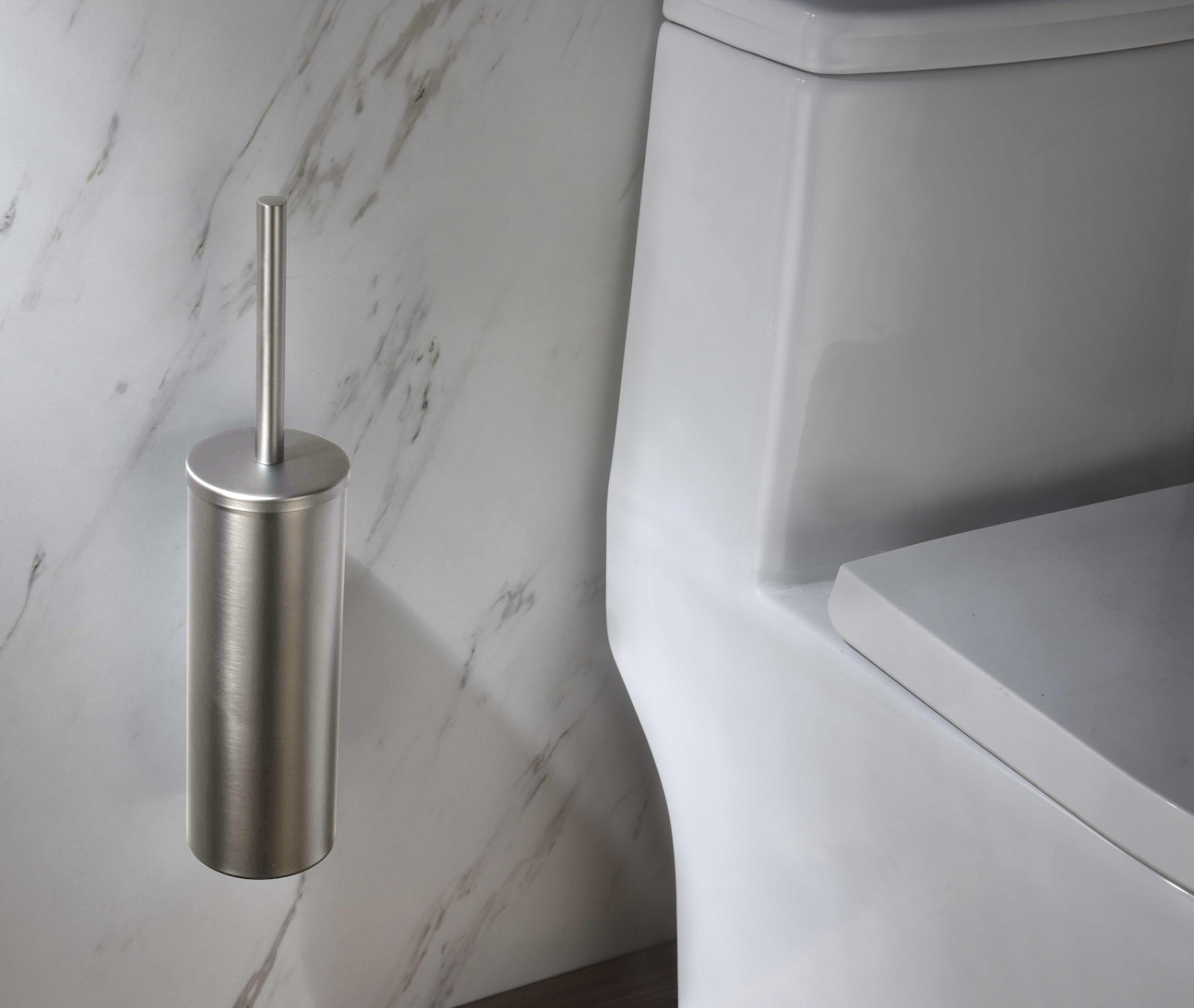 Щетка для туалета настенно-напольная Timo Saona никель (13161/13) - фото 2