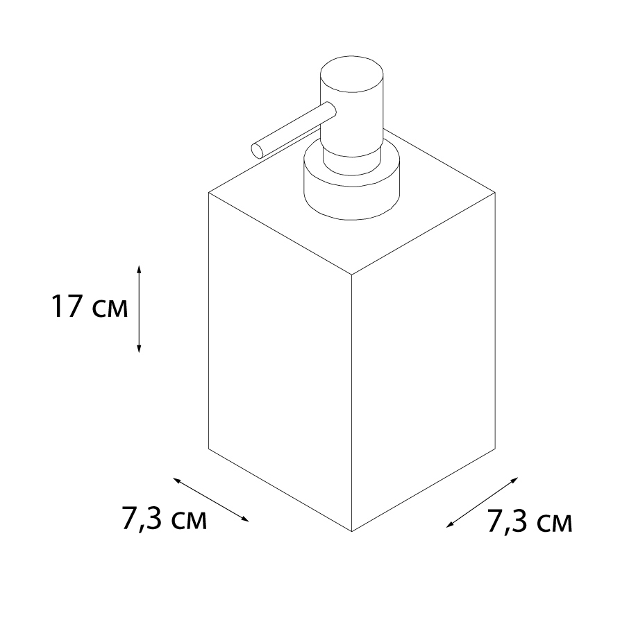 Дозатор для жидкого мыла FIXSEN Punto (FX-200-1) - фото 3