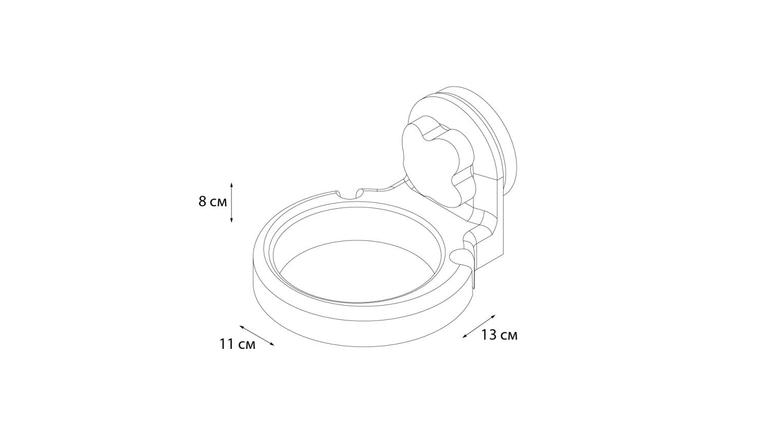 Держатель для фена Grampus Element, GR-3403, белый - фото 3