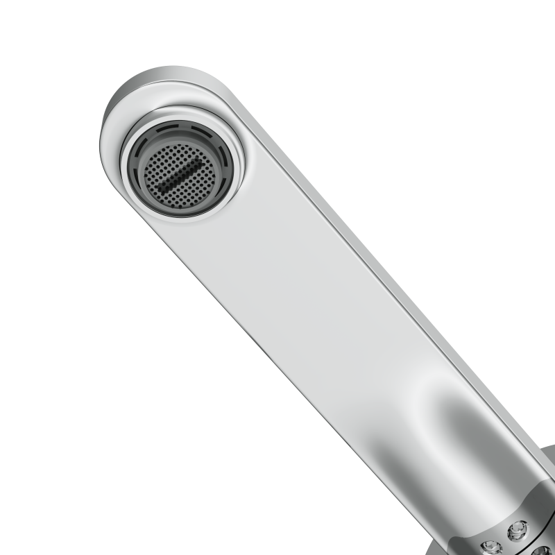 Смеситель для раковины CERSANIT OLIVA встраиваемый однорычажный хром (68975) - фото 4