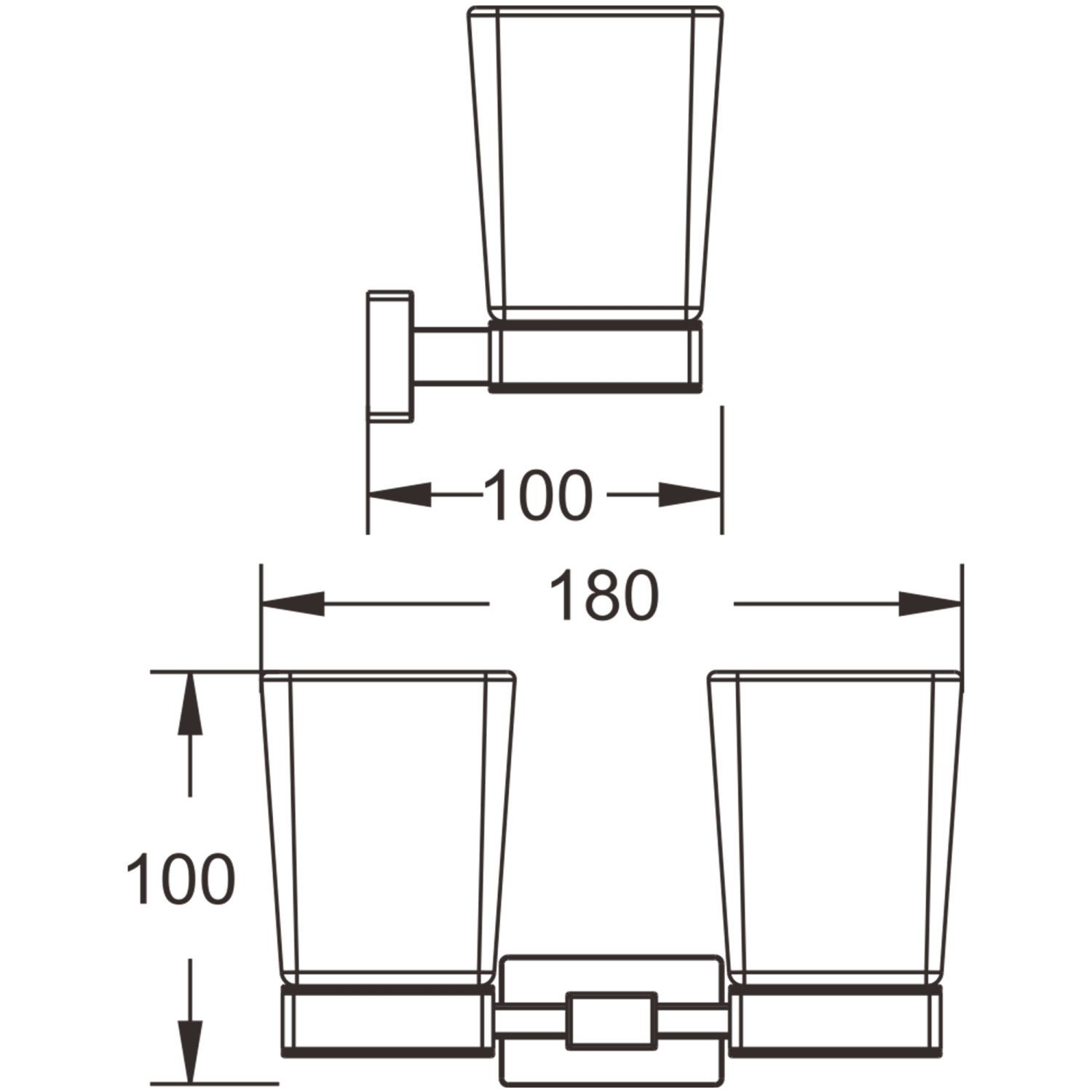 Держатель стакана двойной BELZ (B90208) - фото 2