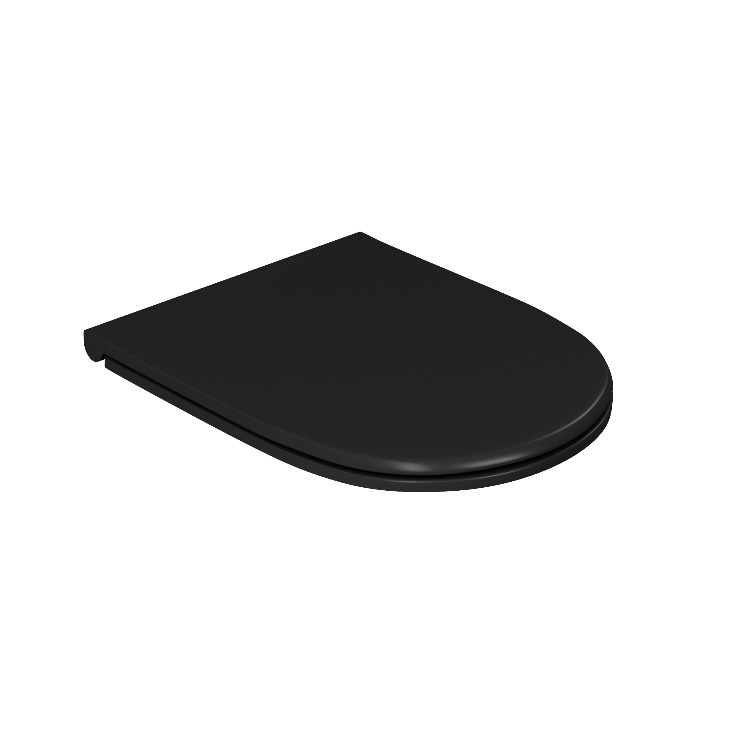 Унитаз подвесной безободковый D&K Matrix DT1396025, 490*370*360мм, сиденье микролифт, черный Унитаз подвесной безободковый D&K Matrix DT1396025, 490*370*360мм, сиденье микролифт, черный - фото 3