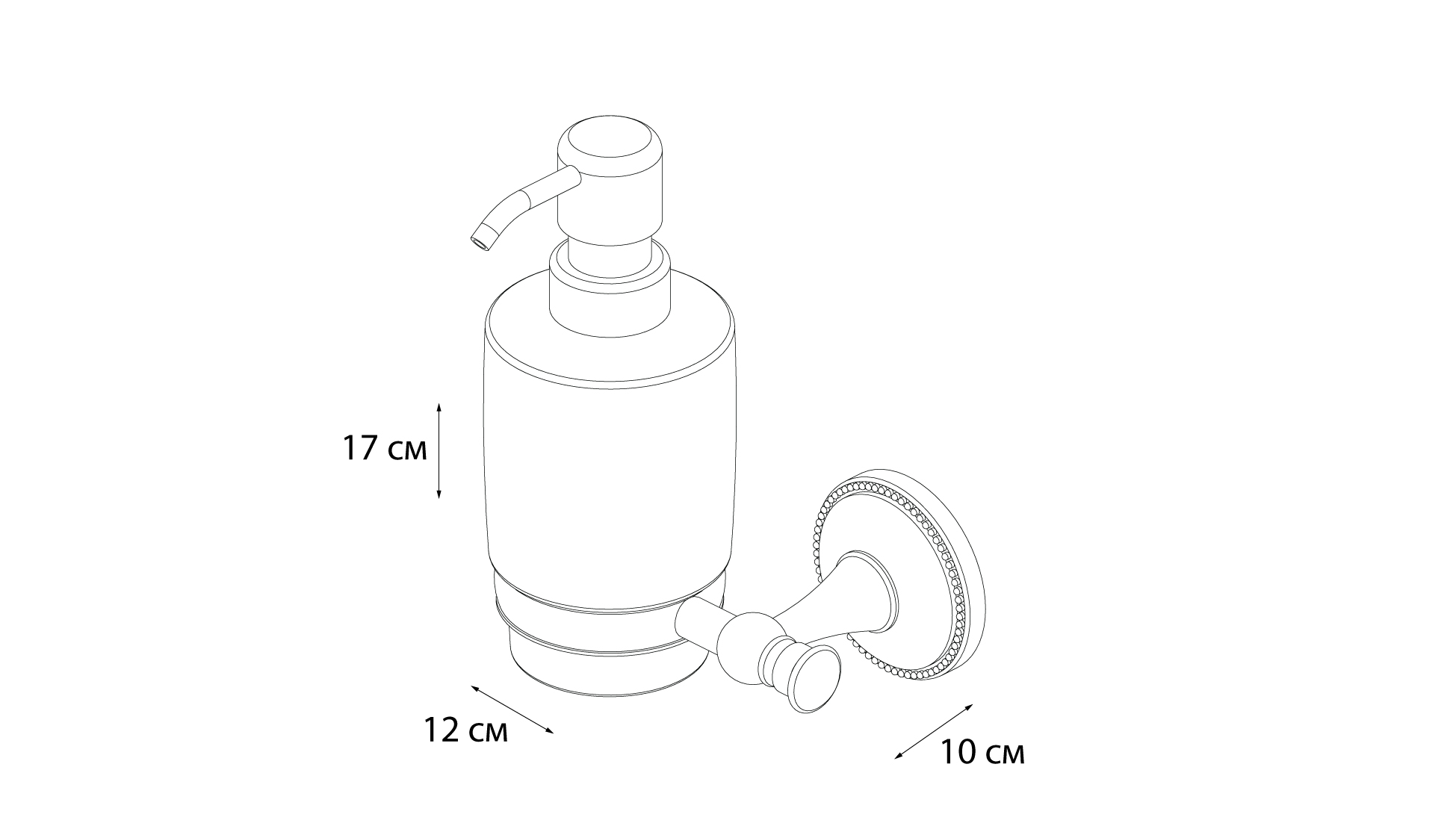 Дозатор для жидкого мыла Grampus Alfa (GR-9512) - фото 4