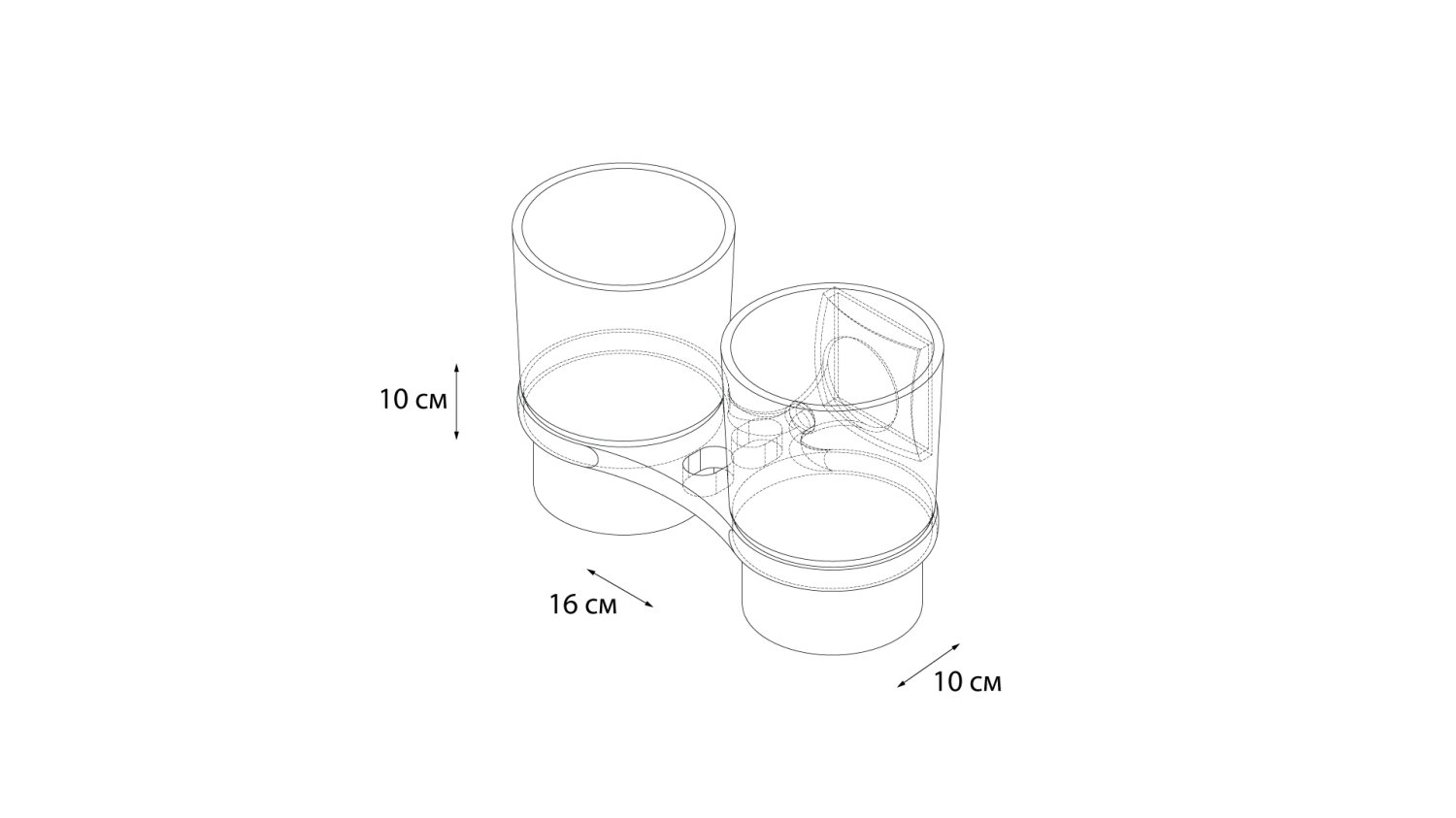 Подстаканник двойной Grampus Ocean GR-2007 - фото 3