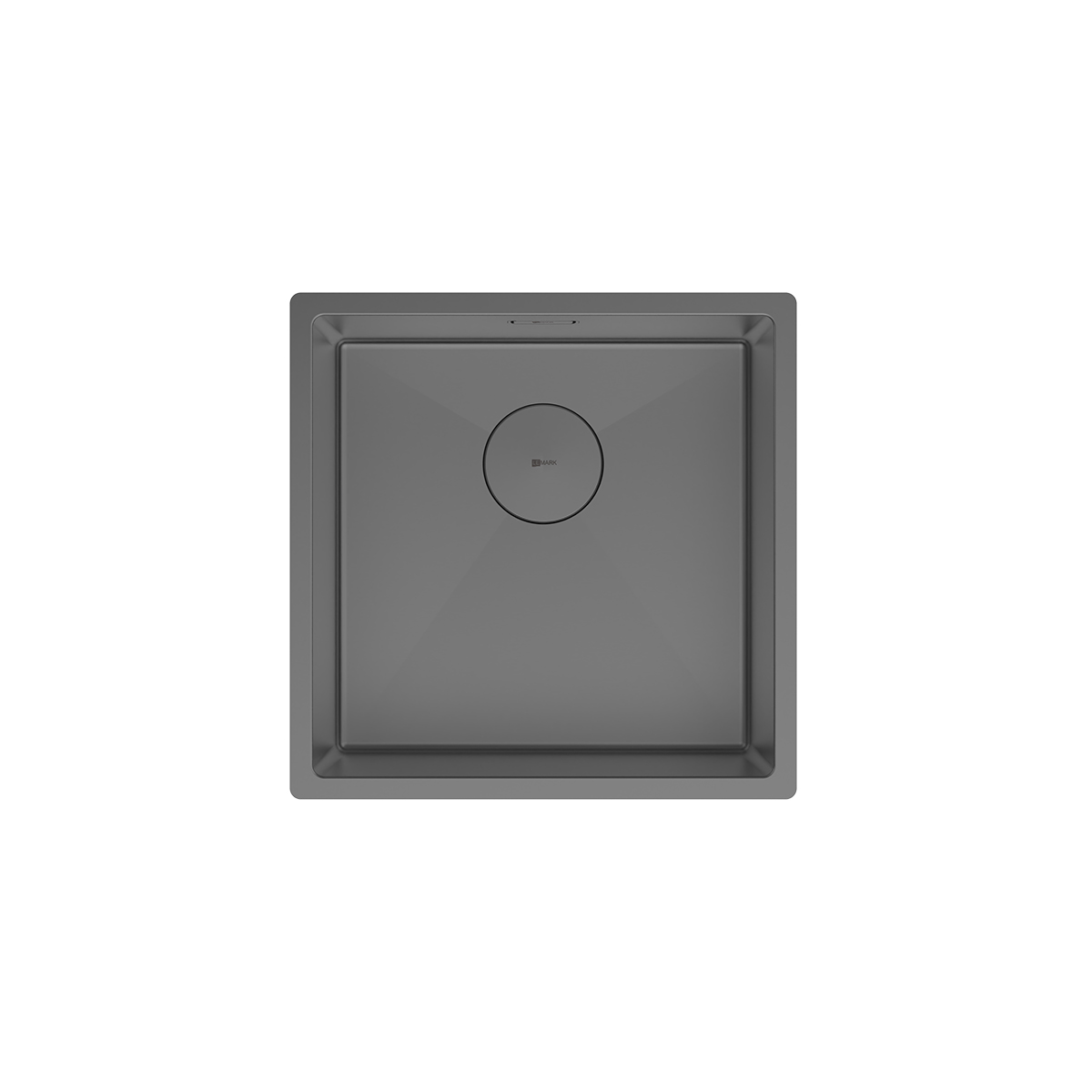 Кухонная мойка Lemark OLANGA 440 прямоугольная из нержавеющей стали цвет: графит (9936123)