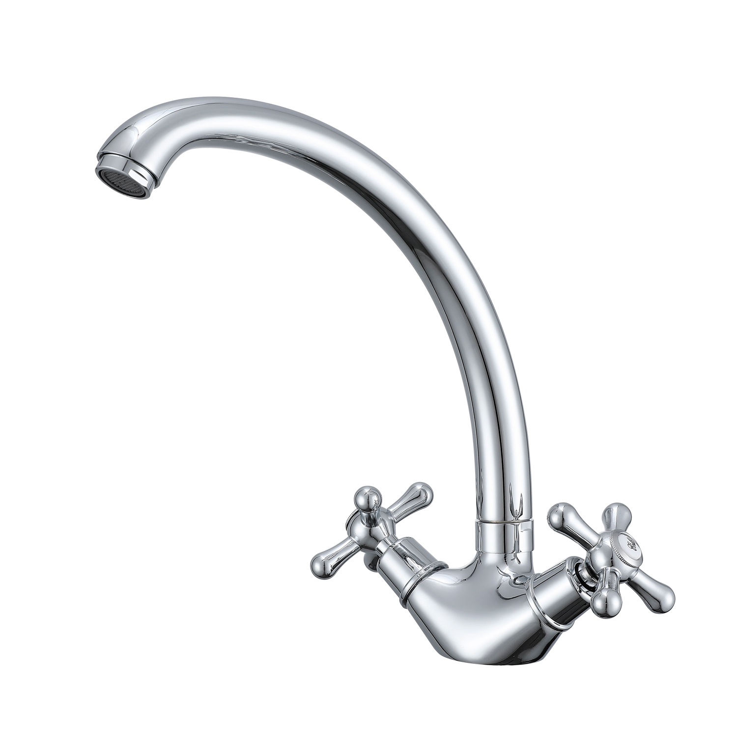 Смеситель Prohanss для кухни вентильный поворотный излив, хром (P10.40)