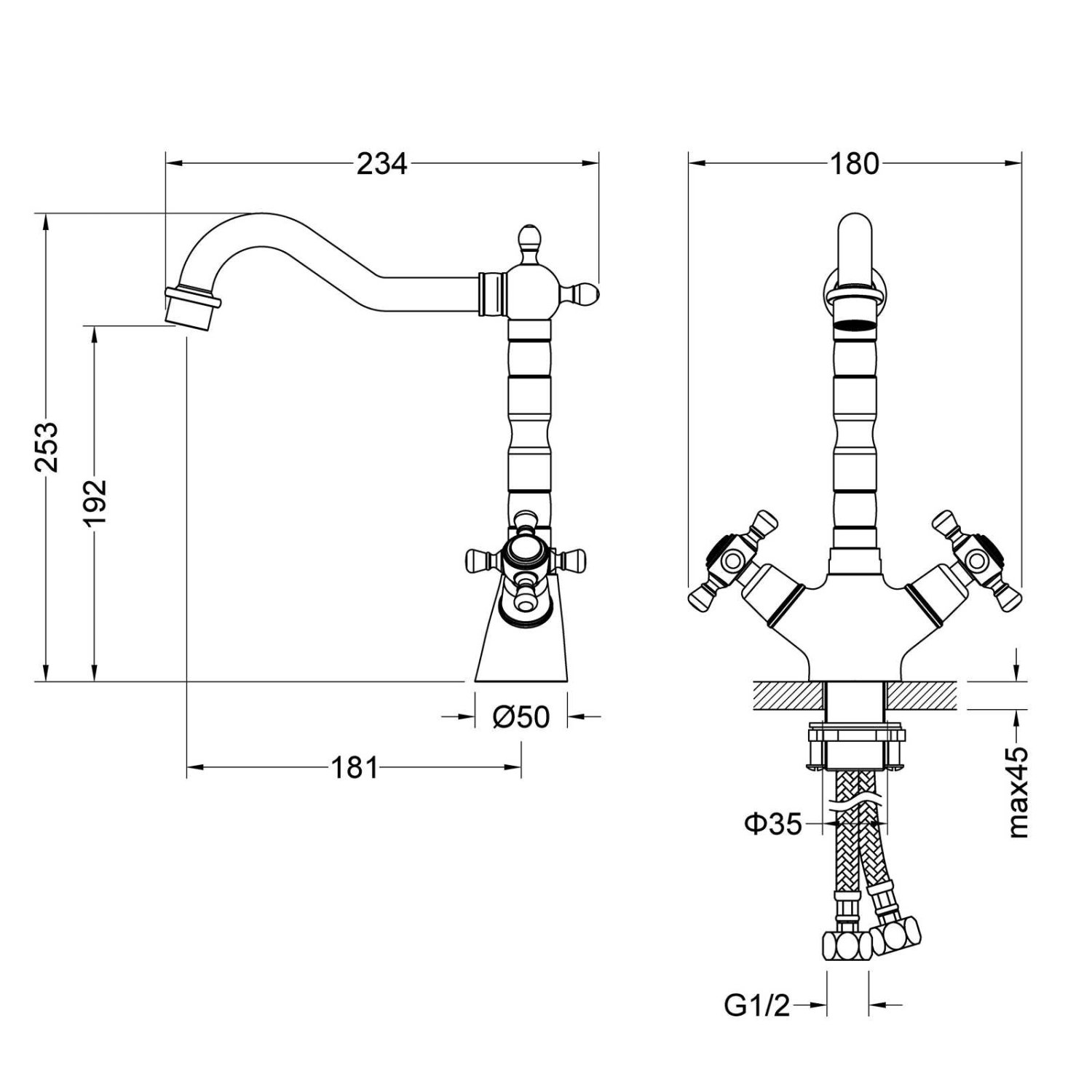 Смеситель для раковины Timo Nelson (0143/03F) черный - фото 3