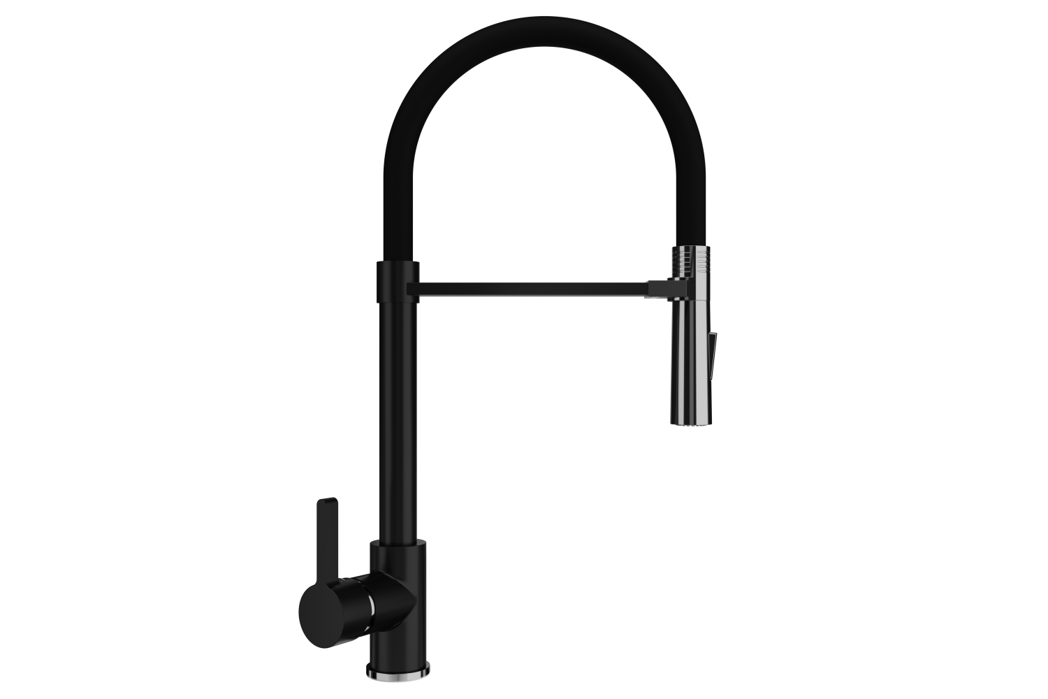Смеситель для кухни Ulgran Classic ультра-черный (U-024-344) - фото 1