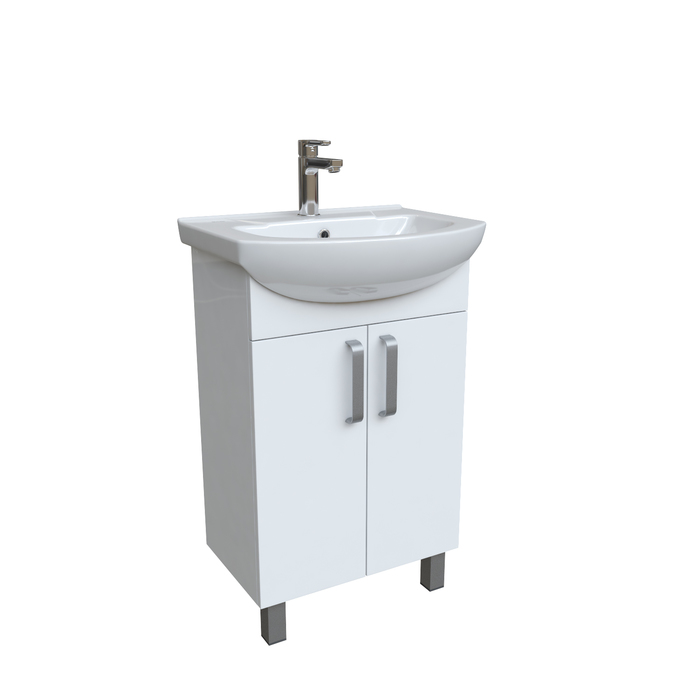 Тумба с раковиной Iddis Optima Home белая, 55 см (OPH55WFi95K) Тумба с раковиной Iddis Optima Home белая, 55 см (OPH55WFi95K) - фото 1