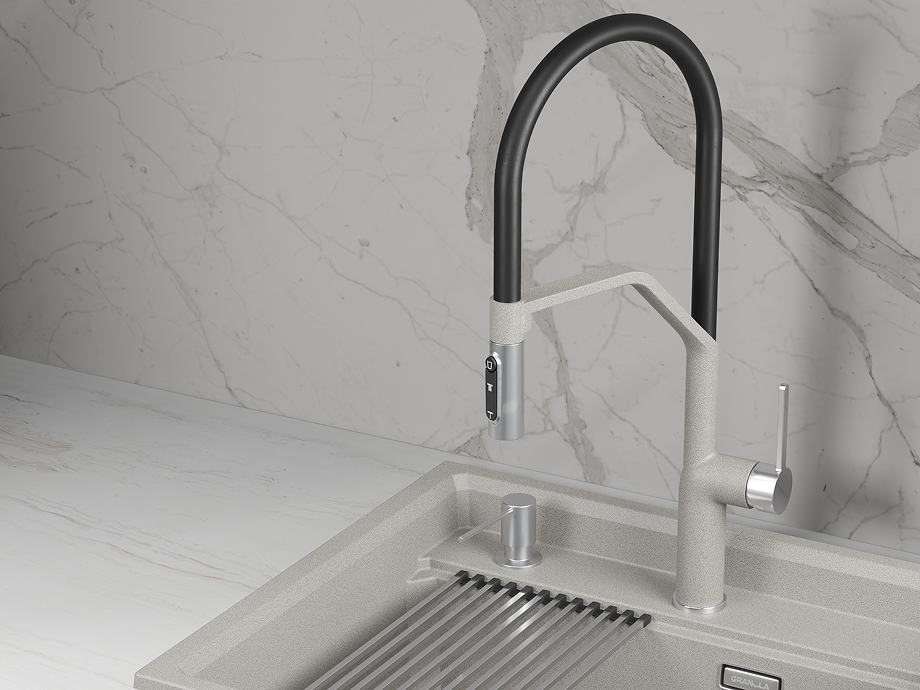 Смеситель для кухни GRANULA (9012, БАЗАЛЬТ) - фото 2