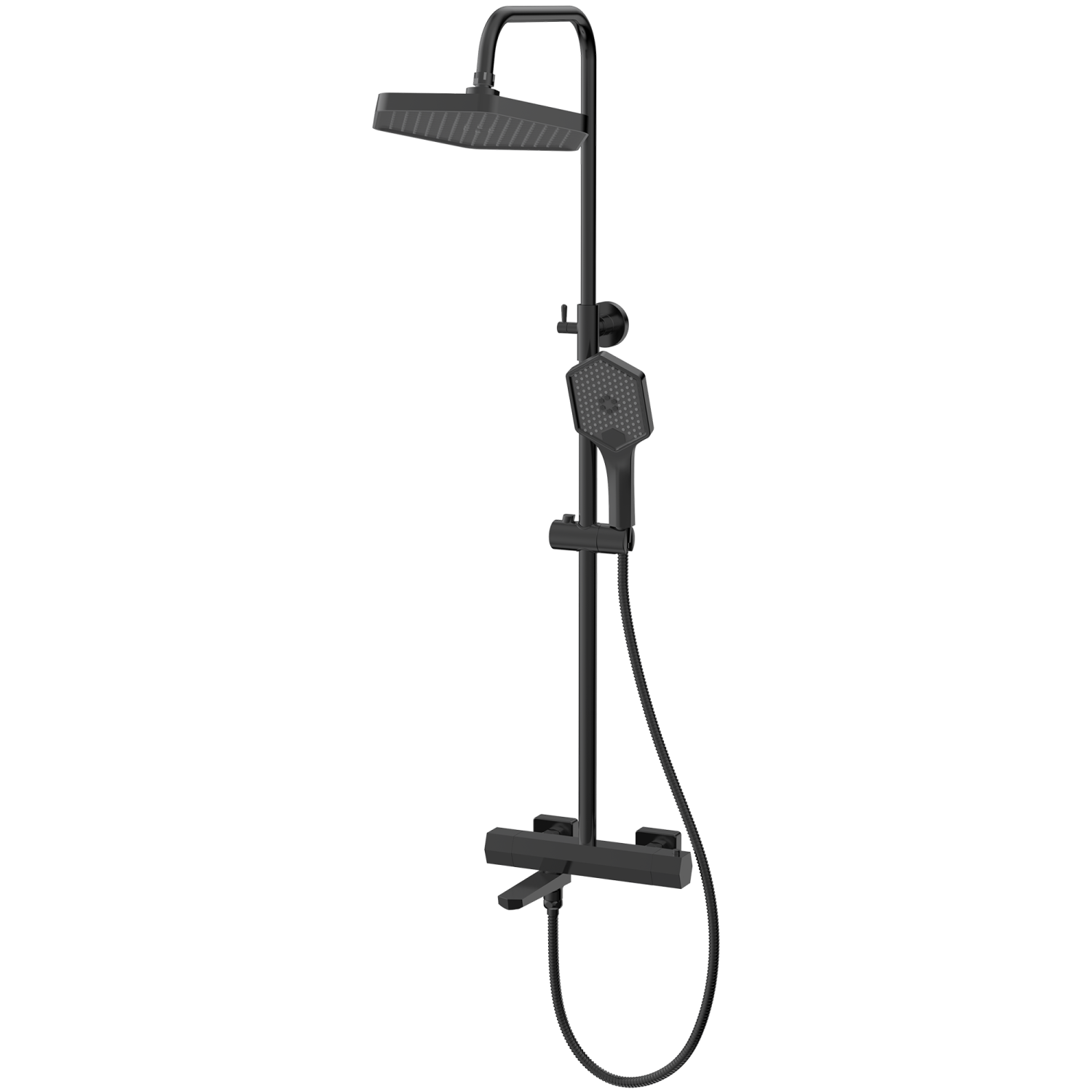 Душевая система HAIBA черный (HB24726-7) - фото 1