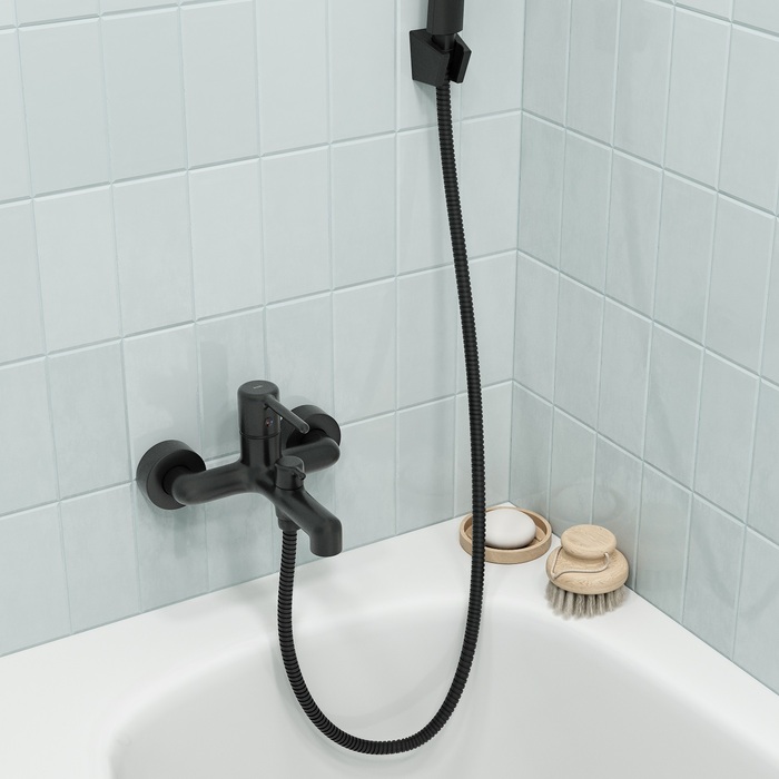 Шланг для душа IDDIS Agua черный матовый, нерж. сталь, 1,75 м (AGUS17B0i19) - фото 3