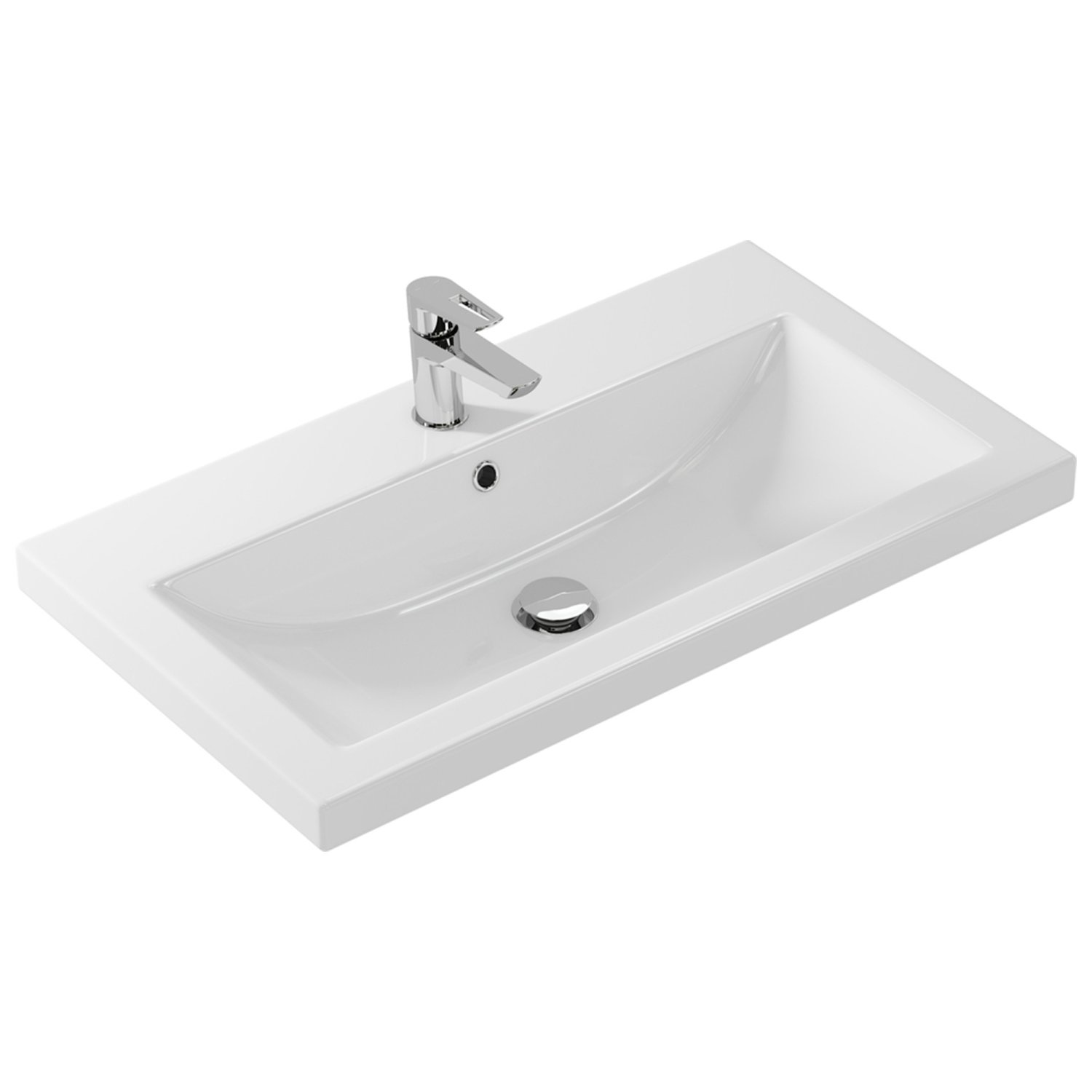 Раковина VIGO COMO 80 Cersanit белая (4690311045416/Ц0000005955) - фото 1