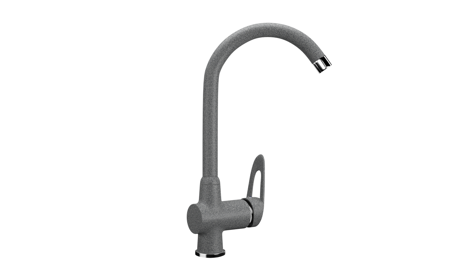 Смеситель для кухни ULGRAN Classic темно-серый (U-006-309) - фото 1