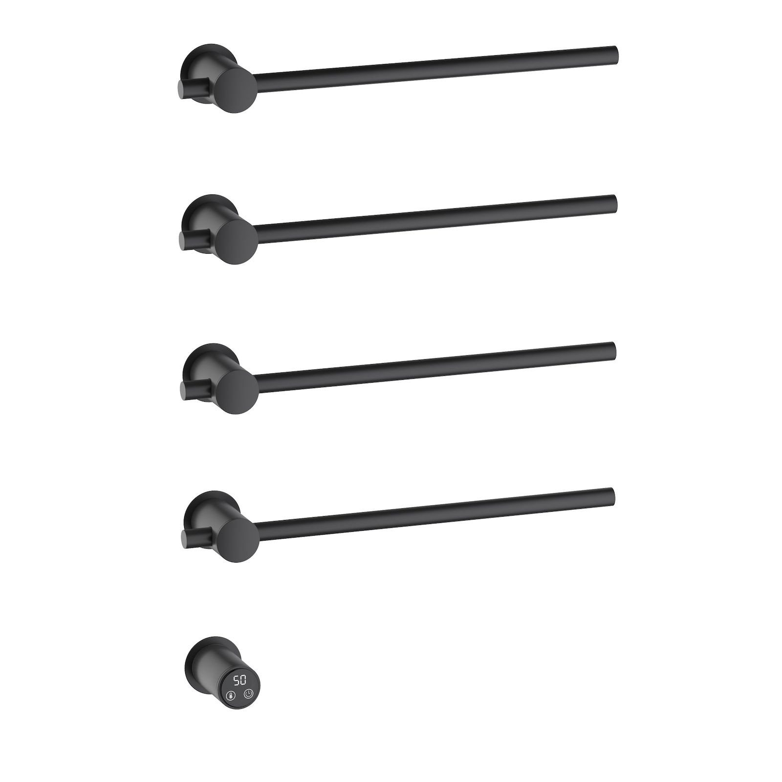 Полотенцесушитель электрический, встроенный Timo Saona черный (040/03SM) - фото 1