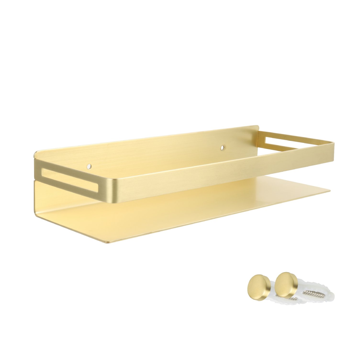 Полка прямоугольная Fixsen одноэтажная золото-сатин "HOTEL" (FX-31003H) - фото 1