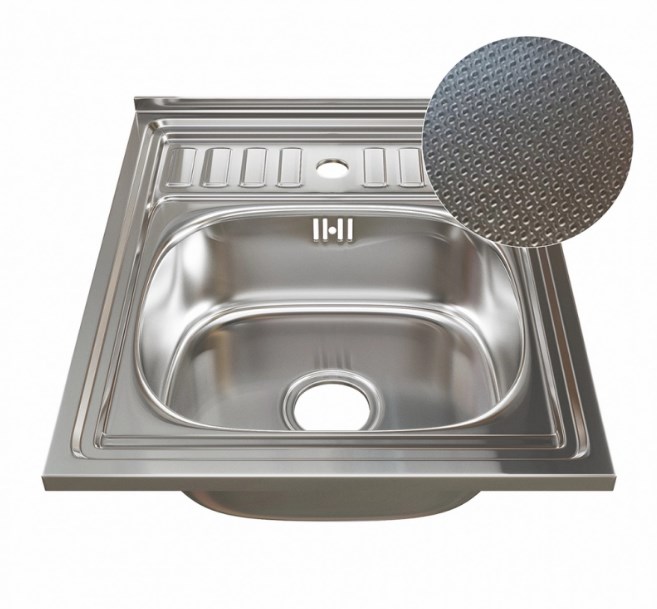 Мойка MIXLINE 50х60 (0,6) вып 3 1/2 16см с сифоном ДЕКОР (555229) Мойка MIXLINE 50х60 (0,6) вып 3 1/2 16см с сифоном ДЕКОР (555229) - фото 1