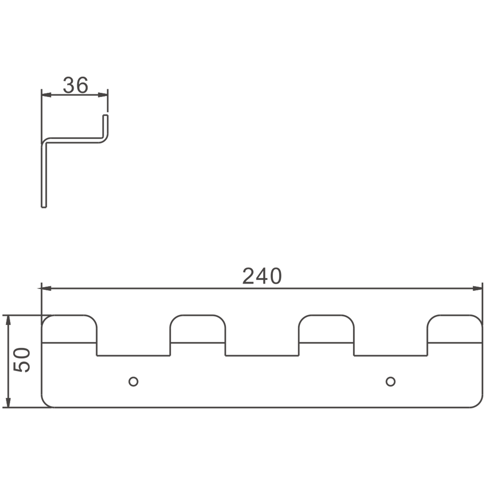 Планка с 4-мя крючками BELZ цвет: золото (PVD-покрытие) (B9004-5) Планка с 4-мя крючками BELZ цвет: золото (PVD-покрытие) (B9004-5) - фото 2
