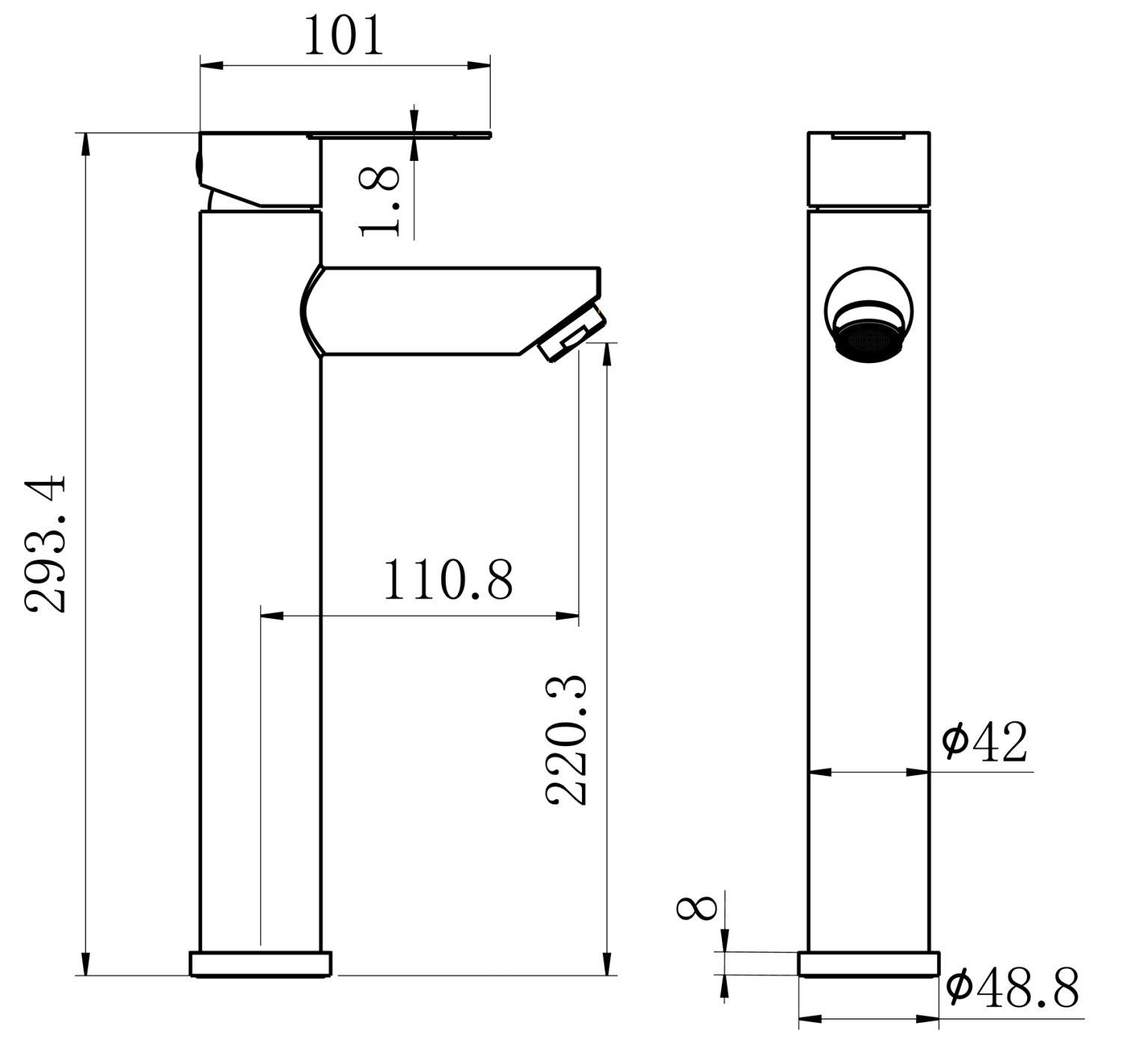 Смеситель для умывальника Fmark (FS8211-2H) - фото 2