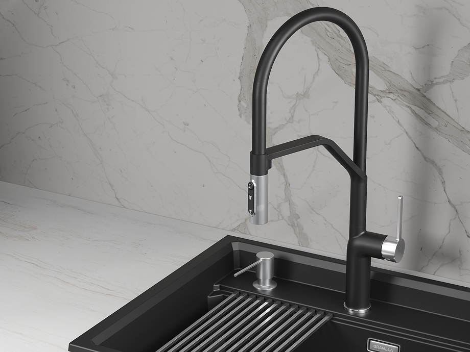 Смеситель для кухни GRANULA (9012, ТУРМАЛИН) - фото 2