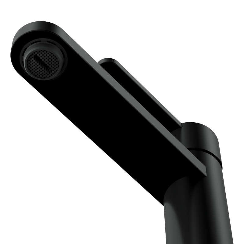 Смеситель для раковины CERSANIT OLIVA однорычажный черный (68960) - фото 5