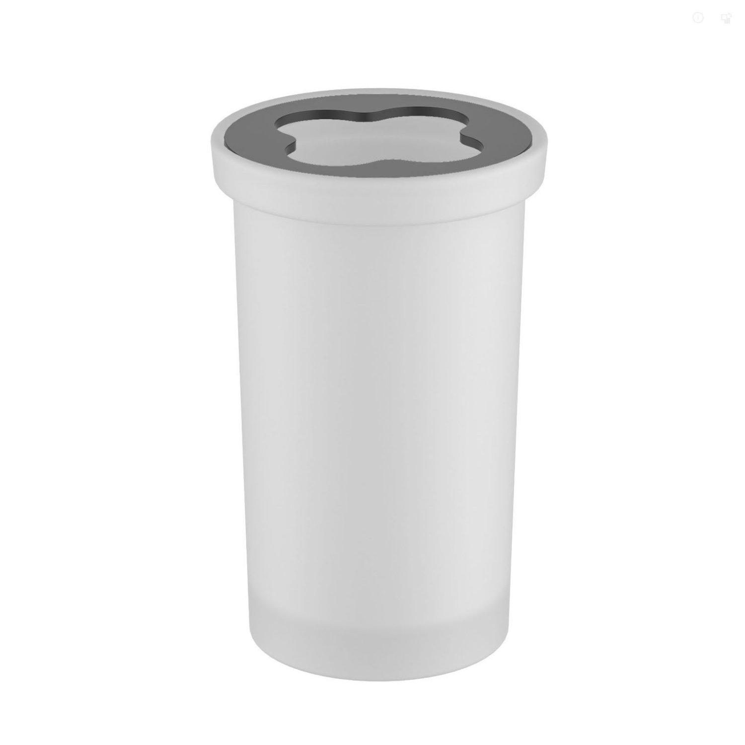 Стакан настольный для зубных щеток Timo Saona черный (13233/03) - фото 1