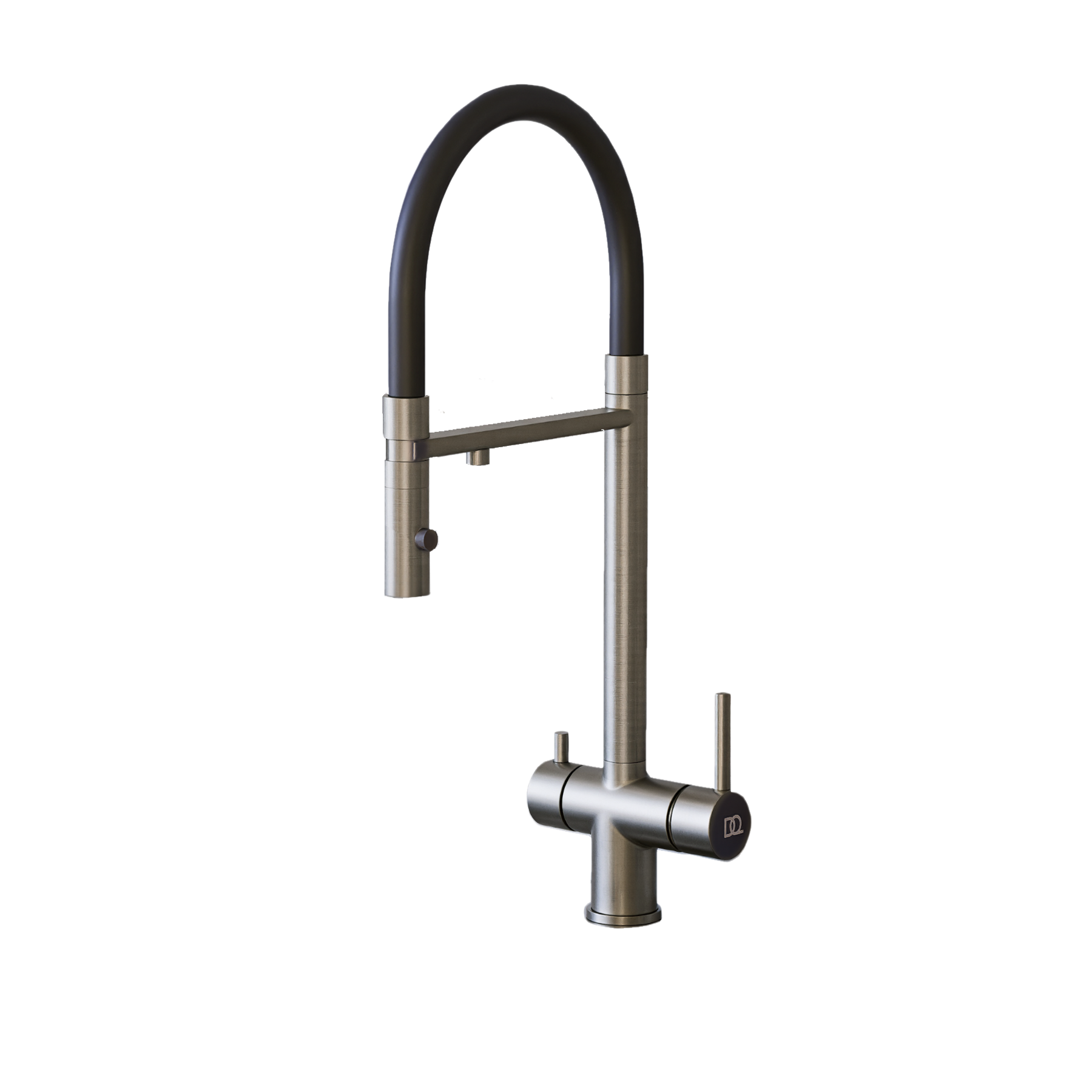 Смеситель для кухонной мойки DQ с фильтром сатин (DA1462504Satin) - фото 1