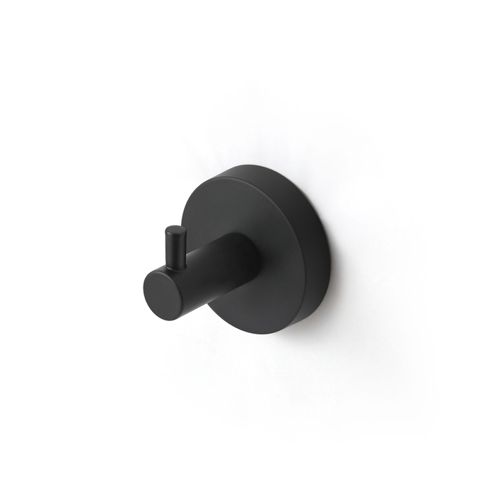 Крючок одинарный, черный матовый, сплав металлов, Sena, IDDIS, SENSB01i41 - фото 1