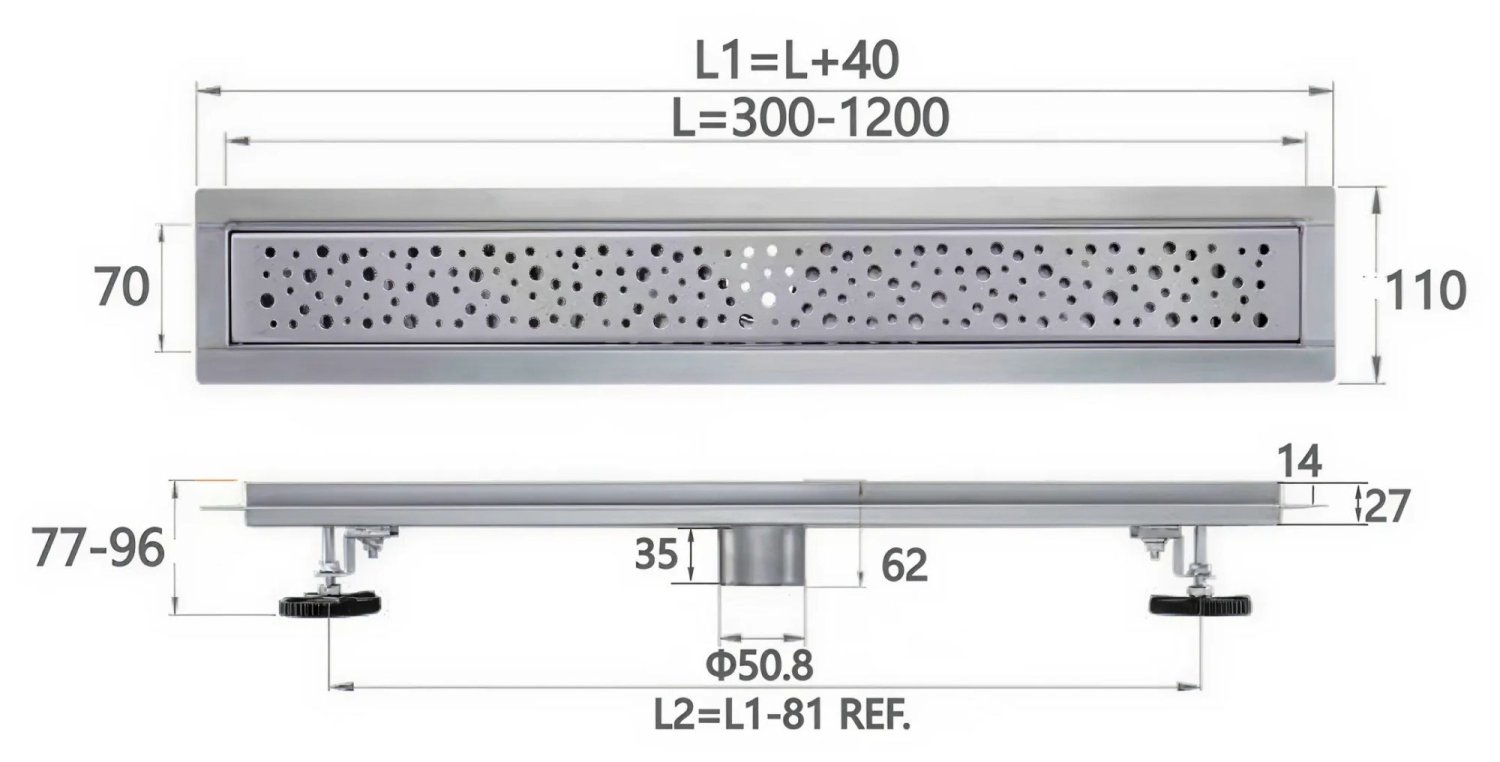 Трап для душа Savol 60 см (S-DL02Q-60) - фото 2