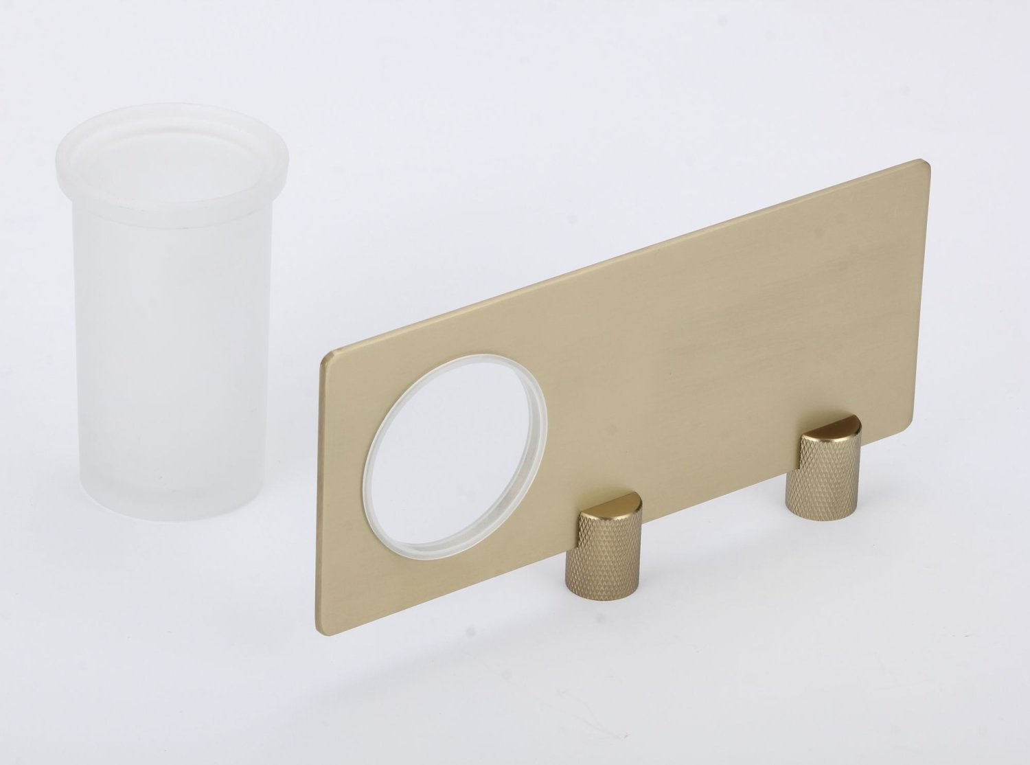 Стакан стеклянный с настенным держателем Savol (S-002158C) - фото 2