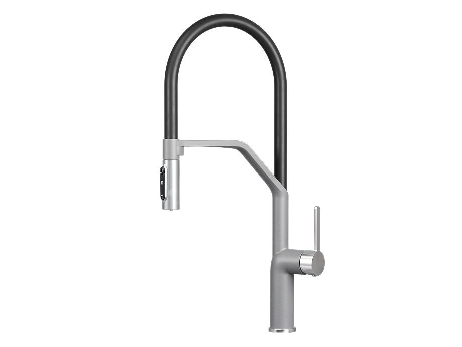 Смеситель для кухни GRANULA (9012, АЛЮМИНИУМ) - фото 1