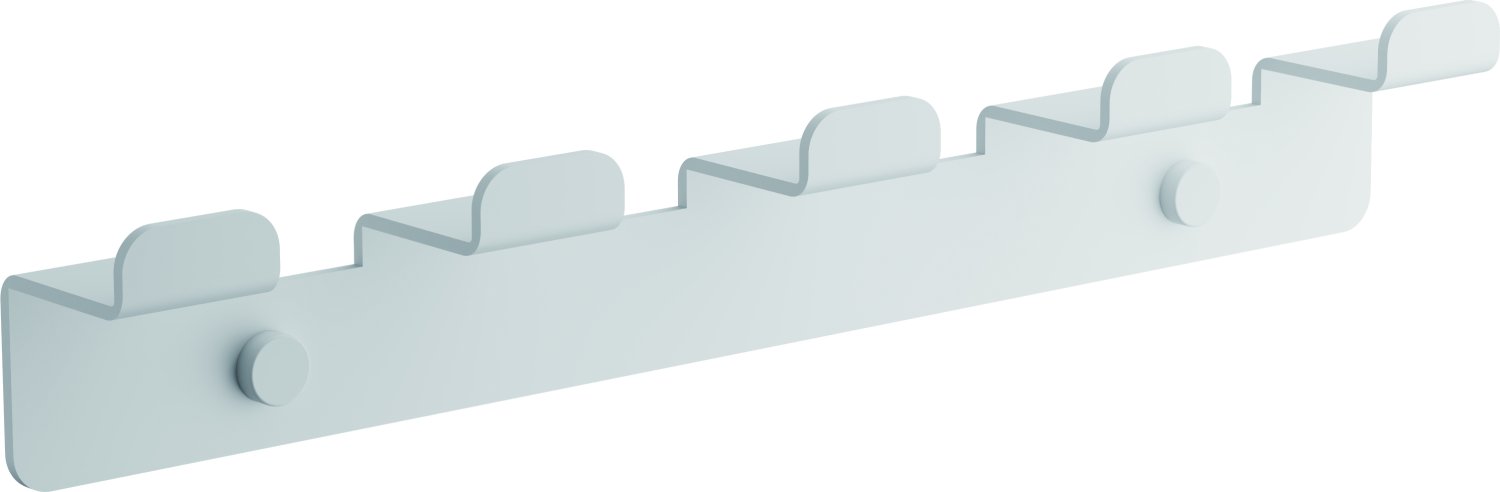 Планка с 5-ю крючками BELZ цвет: белый (B9005-8)