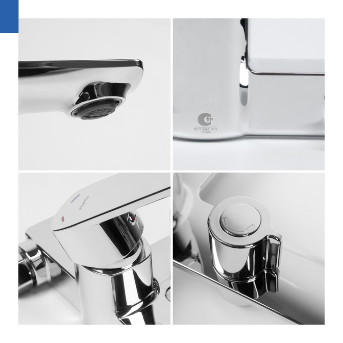 Смеситель для ванны,хром глянцевый, Poli, Milardo (POLSB00M02) - фото 4