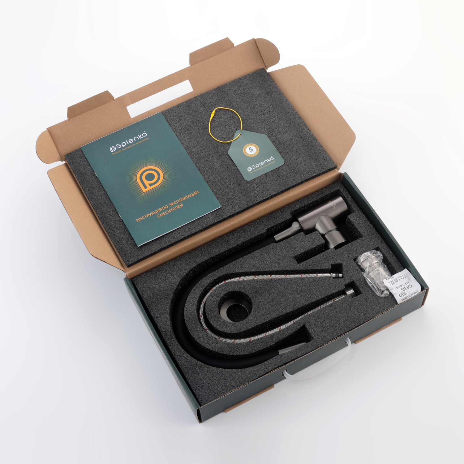 Смеситель Splenka для кухни с гибким изливом (S201.4406.09) - фото 9