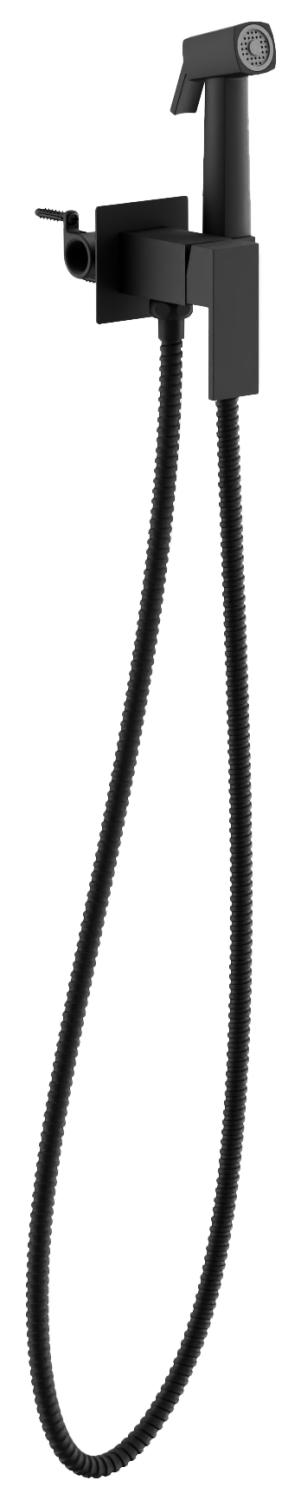 Смеситель BELZ с гигиенической лейкой черный (B55805-7) - фото 1