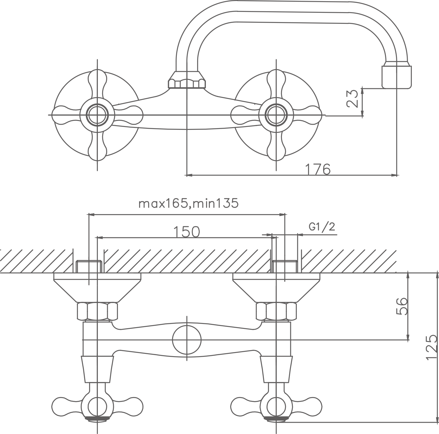 Смеситель для кухни Cron хром (CN4708) - фото 2