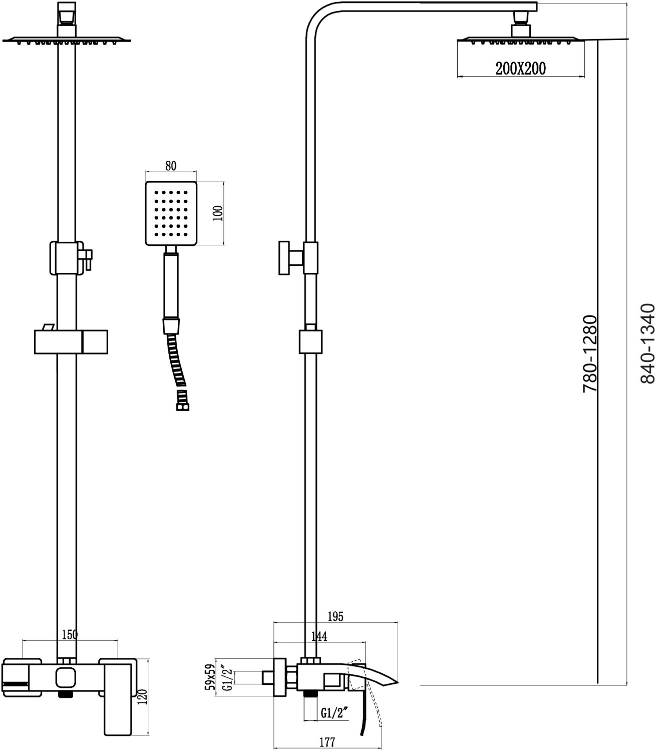 Душевая стойка Fmark (FS8645) - фото 2
