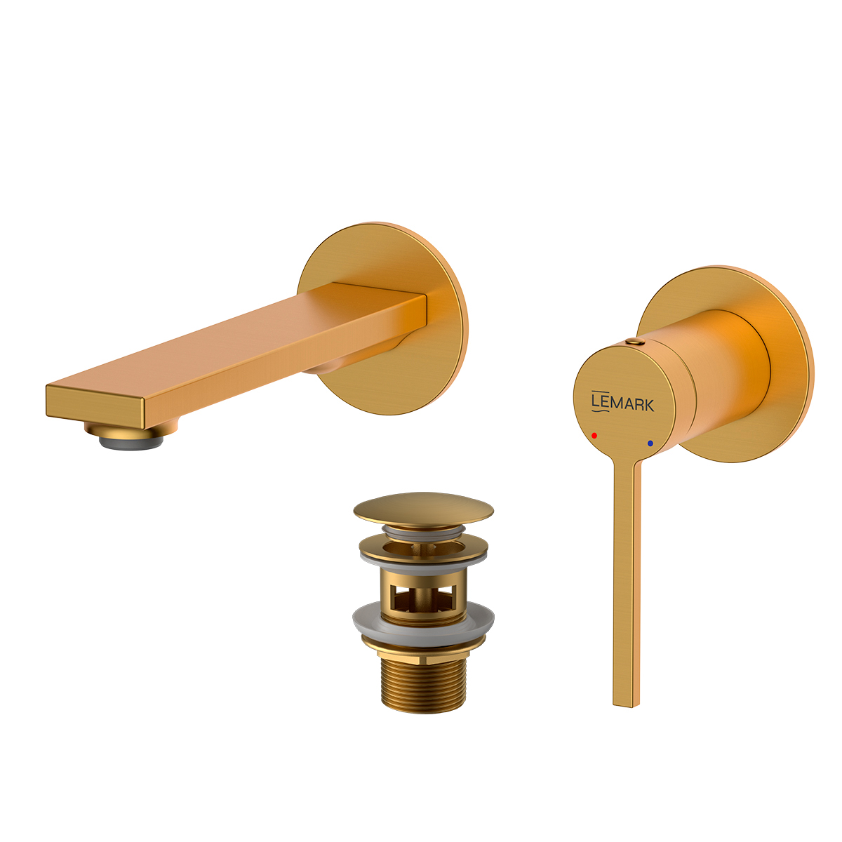 Смеситель Lemark Valday для раковины, встраиваемый (LMF-8133B-BRG) - фото 1